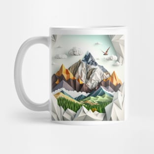 Origami mountains Mug